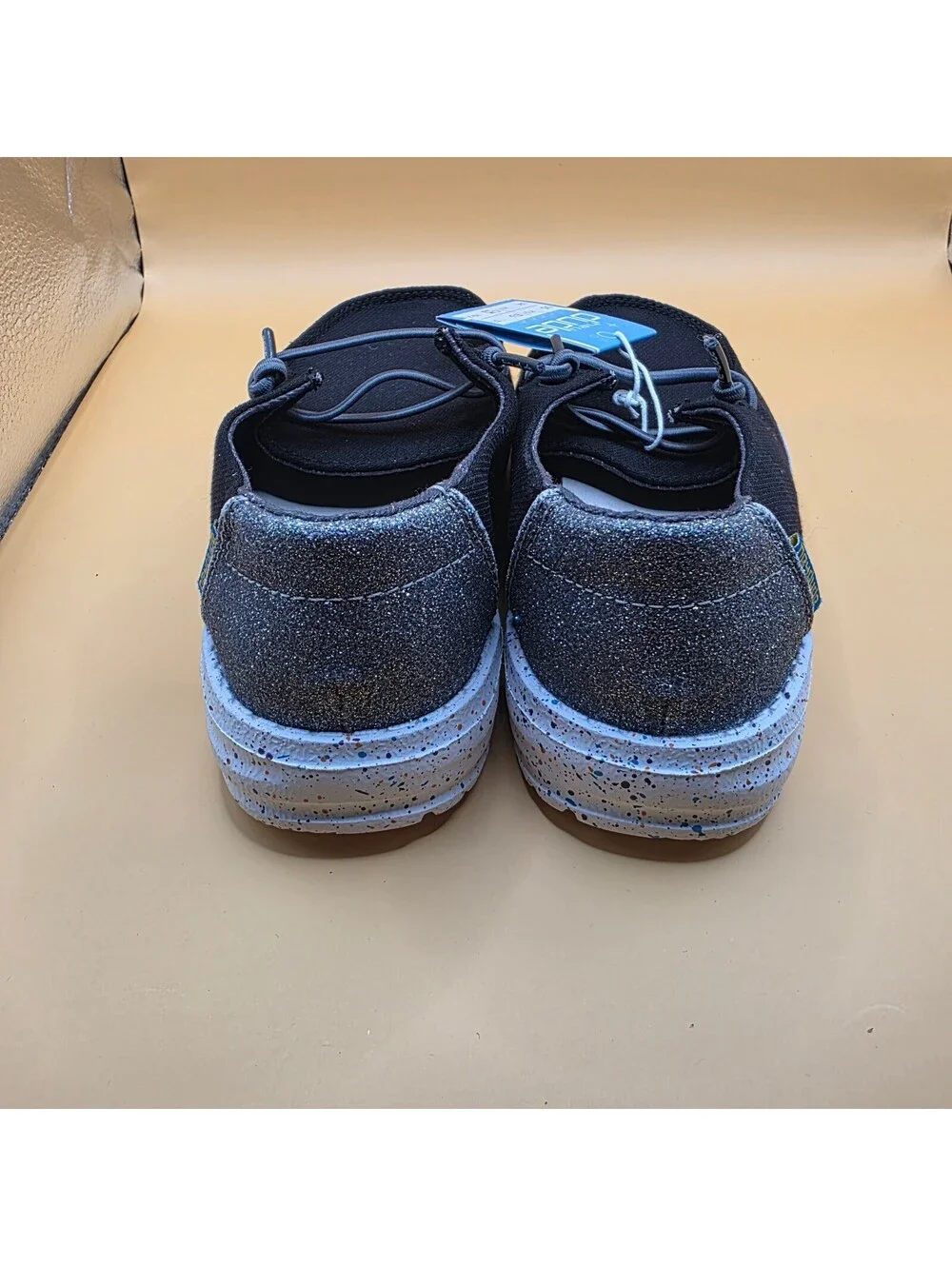 Hey Dude Black Canvas Casual Shoes Kids Size K12